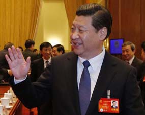 Xi attends closing meeting of 2nd session of China's 12th NPC