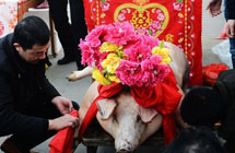 Ocean worship ceremony in north China