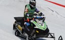 A woman obsessed with snowmobile racing