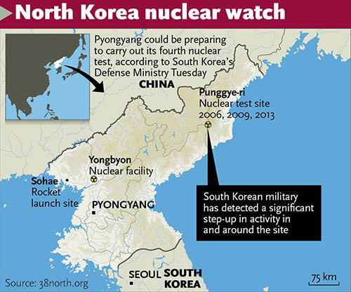 Seoul warns of nuclear test