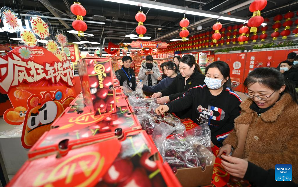 First shipment of Chilean cherries arrives in China's Tianjin in winter