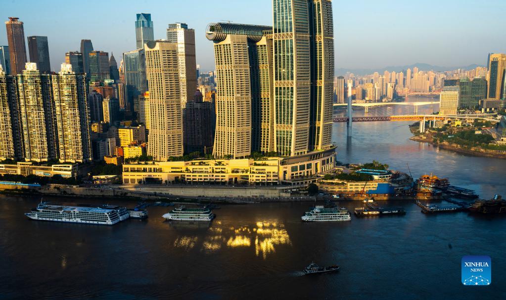In pics: early morning view of southwest China's Chongqing