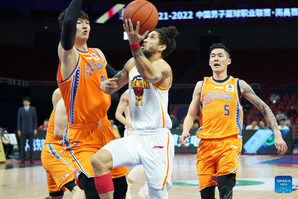 CBA: Guangdong Southern Tigers vs. Shanghai Sharks - Xinhua