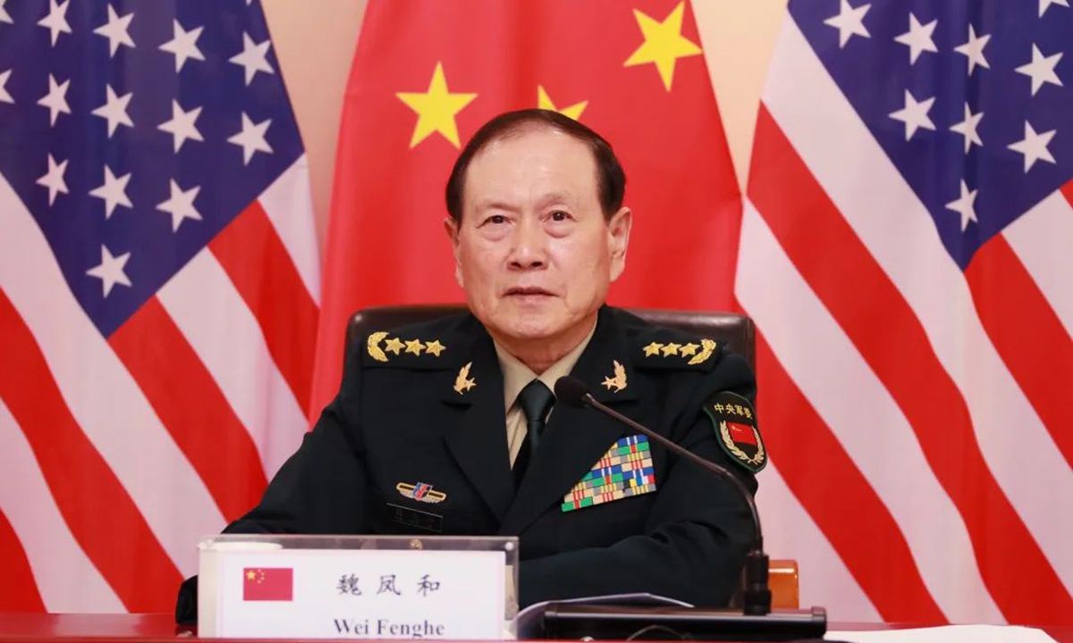 Chinese State Councilor and Defense Minister Wei Fenghe 