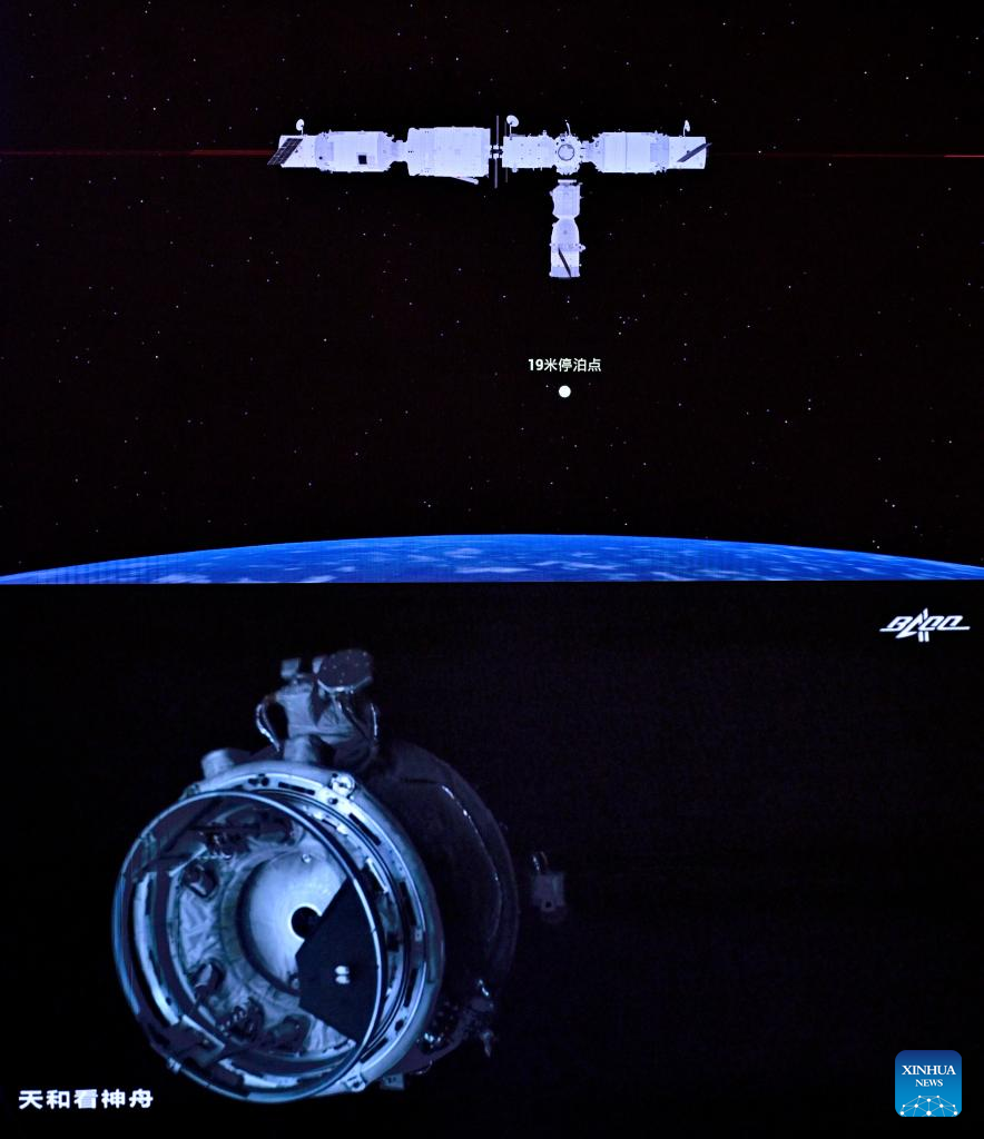 China's Shenzhou-14 Crewed Spaceship Docks With Space Station ...