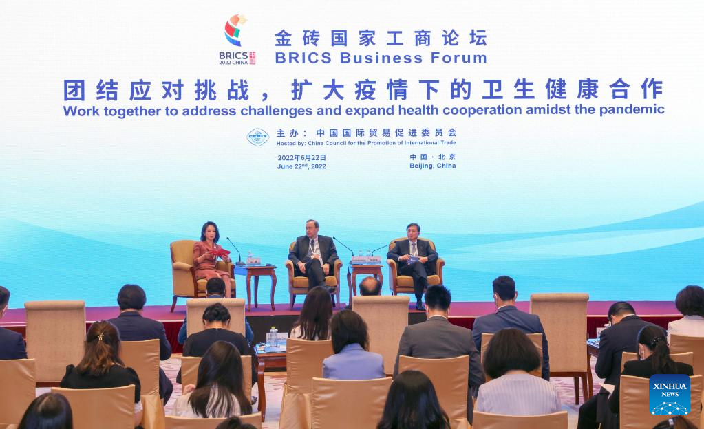 Panel discussions held during BRICS Business Forum in Beijing