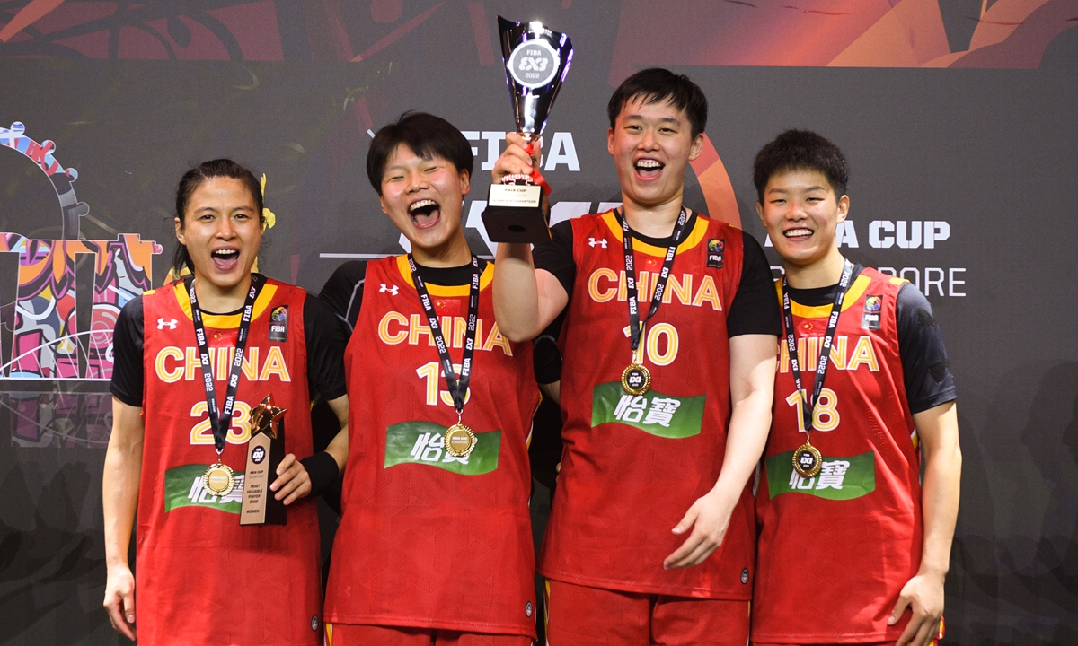 Chinese national womens 3x3 basketball team bag first-ever Asia Cup; tournament MVP Wang Lili eyes medals in Paris 2024