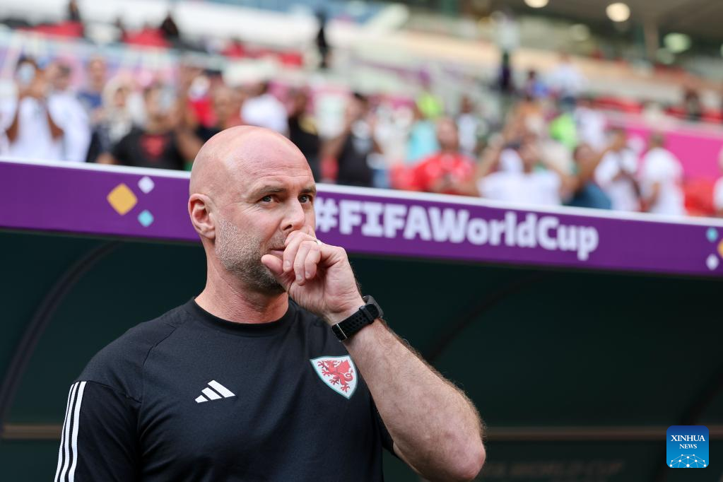 Al Rayyan, Qatar. 25th Nov, 2022. Joe Rodon of Wales during the FIFA World  Cup Qatar 2022 match, Group B, between Wales and Iran played at Ahmad Bin  Ali Stadium on Nov