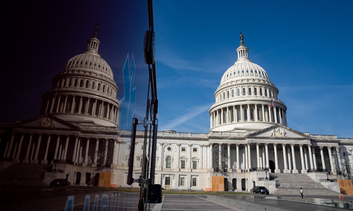 The US Capitol building is seen in Washington, DC., on November 4, 2022. Photo: Xinhua