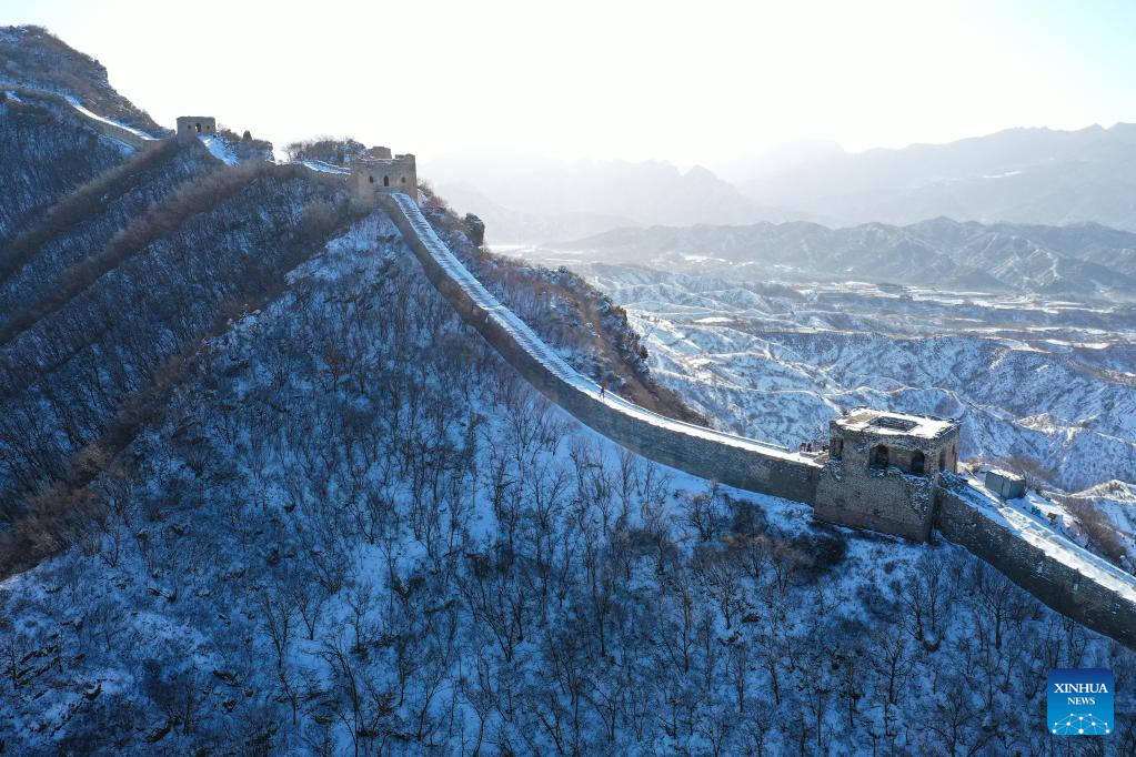 Snow Scenery Of Simatai Section Of Great Wall In Beijing - People's ...