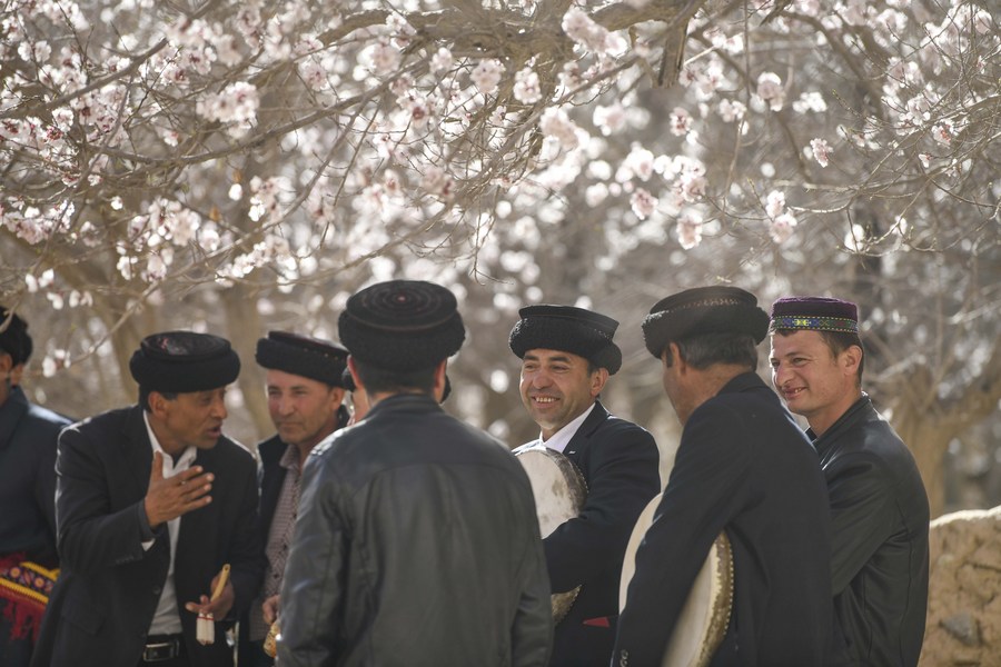 Blossoms in Kunlun Mountains help boost rural revitalization