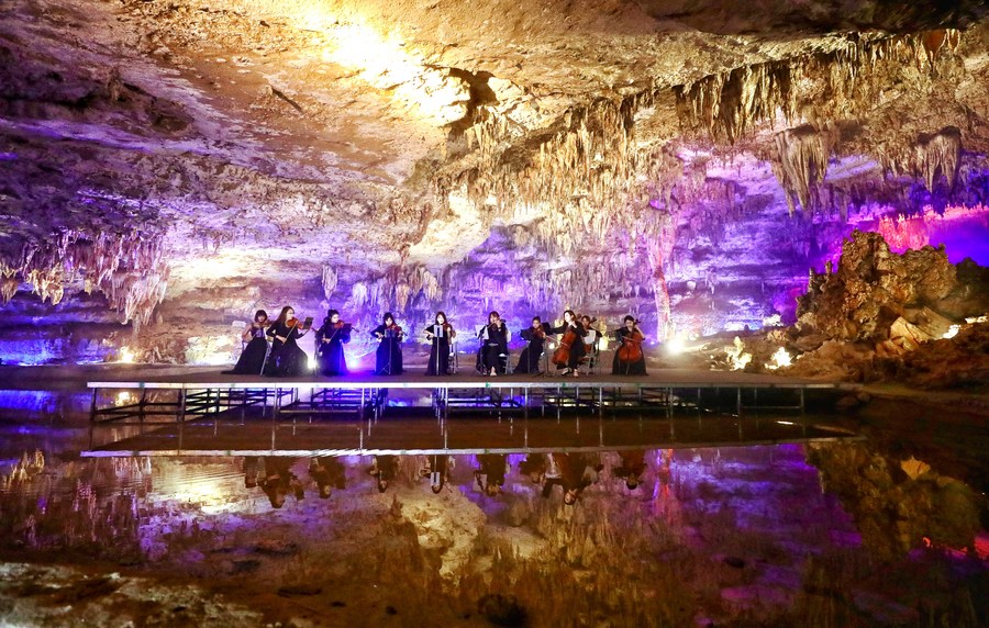 Vacationers, music lovers discover treasures in Asia’s longest cave