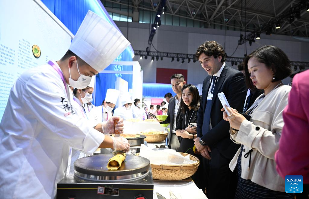 Attendees appreciate traditional Chinese culture at Cultural Soiree of Summer Davos in Tianjin