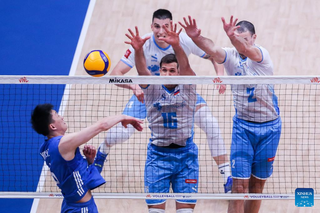 FIVB Volleyball Men's World Championship semifinal match: Italy vs.  Slovenia-Xinhua