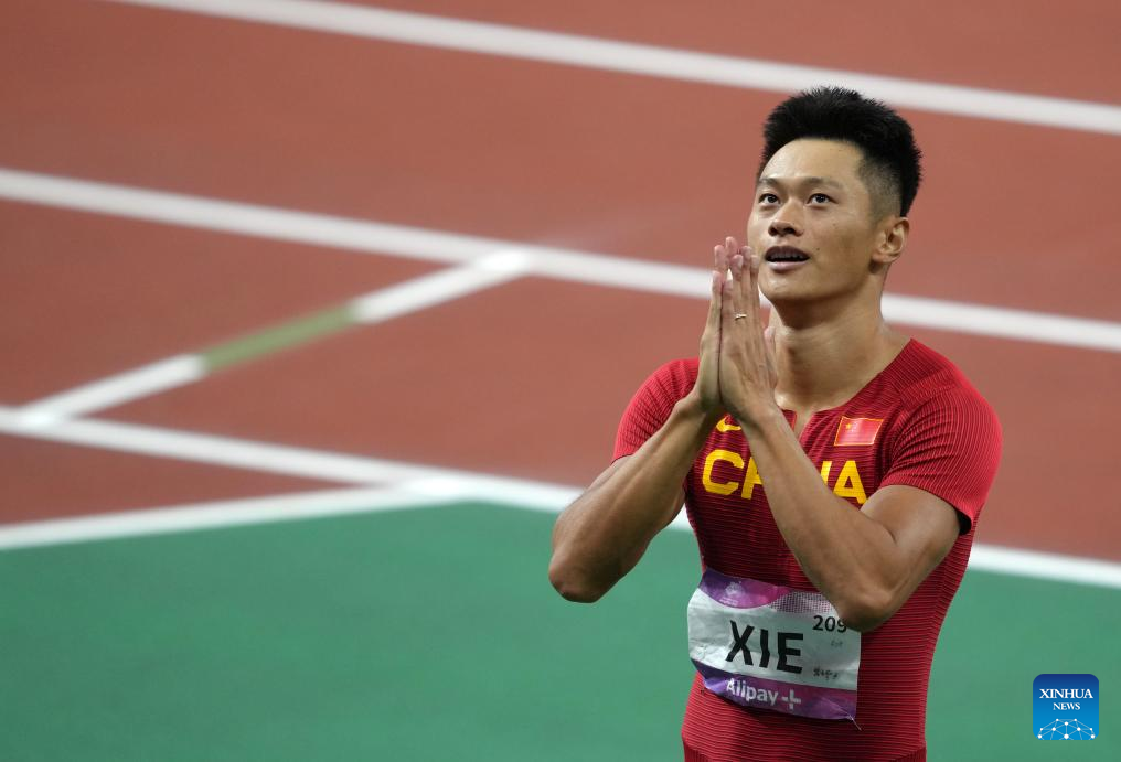 China's Xie wins men's 100m gold at Hangzhou Asiad