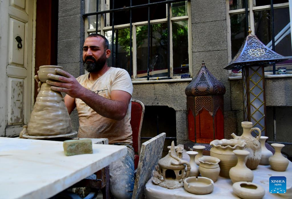 Craft Project fair held in old Damascus, Syria