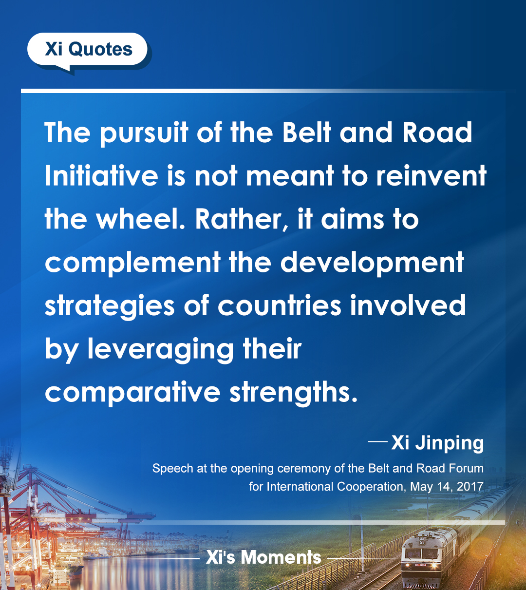 President Xi's remarks on the Belt and Road Initiative