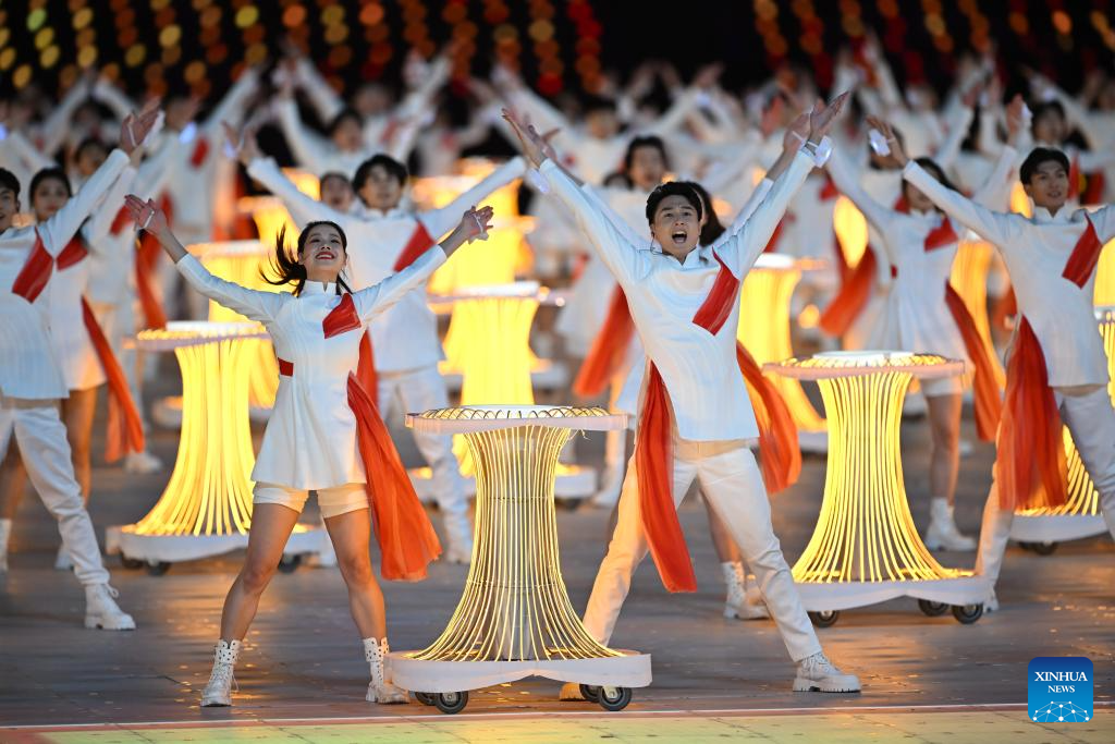 Artists perform during opening ceremony of 4th Asian Para Games in Hangzhou