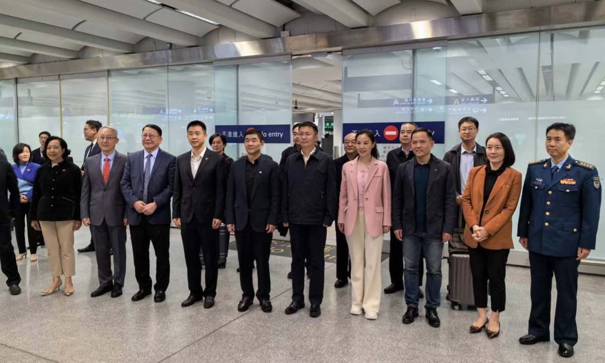 A delegation of China’s manned space engineering project pays a six-day visit to Hong Kong and Macao special administrative regions from November 28 through December 3, 2023. Photo: CCTV