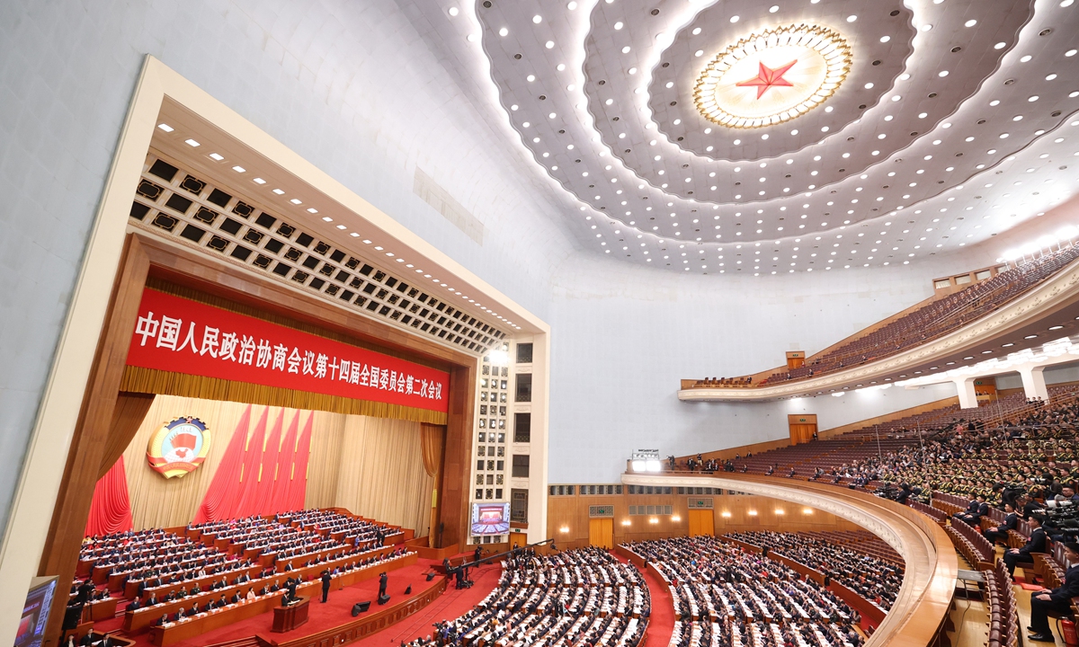 The opening meeting of the second session of the 14th National Committee of the Chinese People's Political Consultative Conference (CPPCC) is held at the Great Hall of the People in Beijing, capital of China, March 4, 2024. Photo: cnsphoto