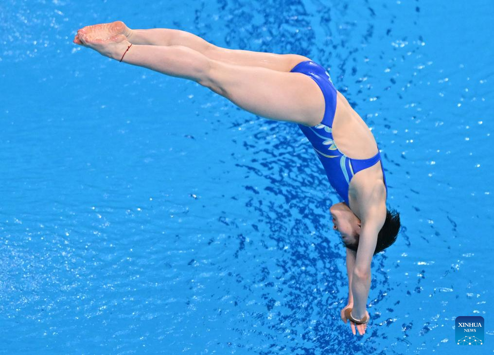 China's Chen wins gold in women's 3m springboard at Diving World Cup