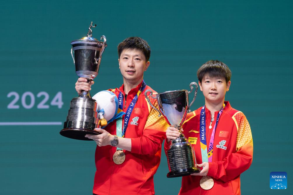 China's Ma, Sun crowned at ITTF World Cup