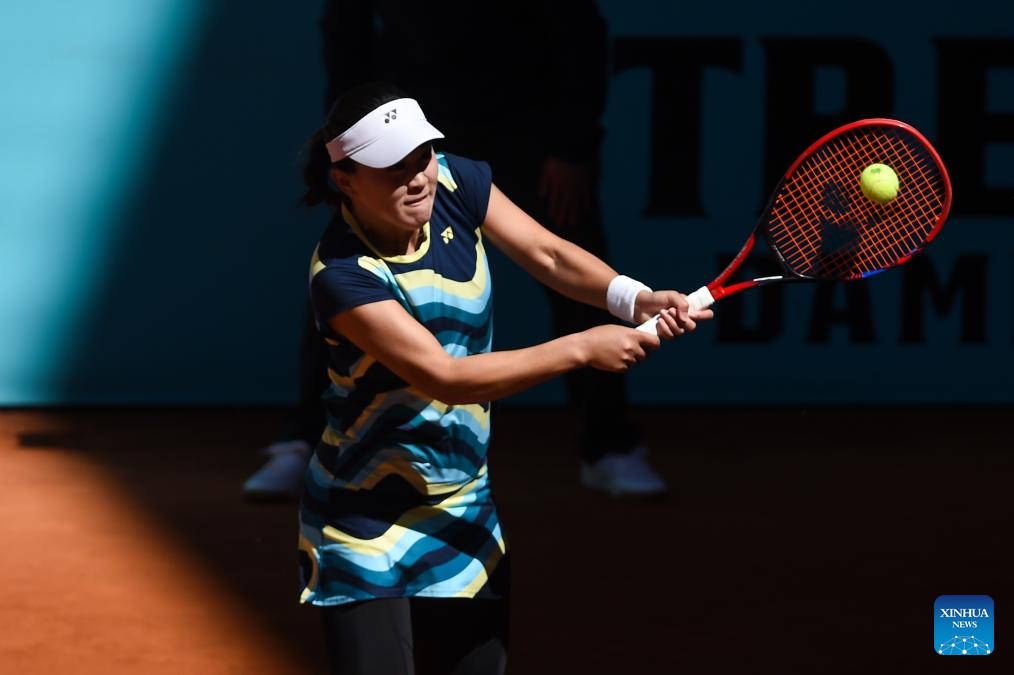 China's Wang Xinyu produces fightback in Madrid Open first round