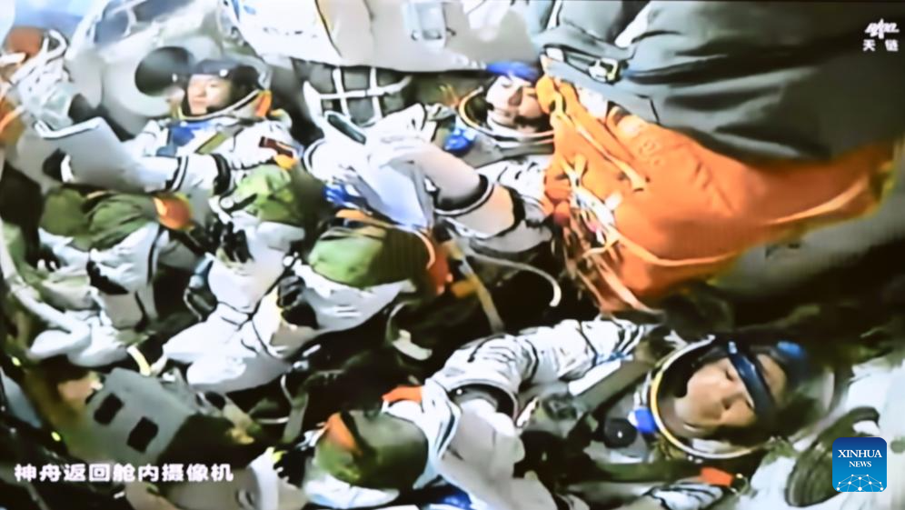 China's Shenzhou-18 manned spaceship docks with space station combination