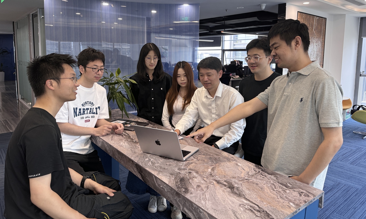 The research team for Tsinghua's AI Agent Hospital Photo: Courtesy of team leader Liu Yang