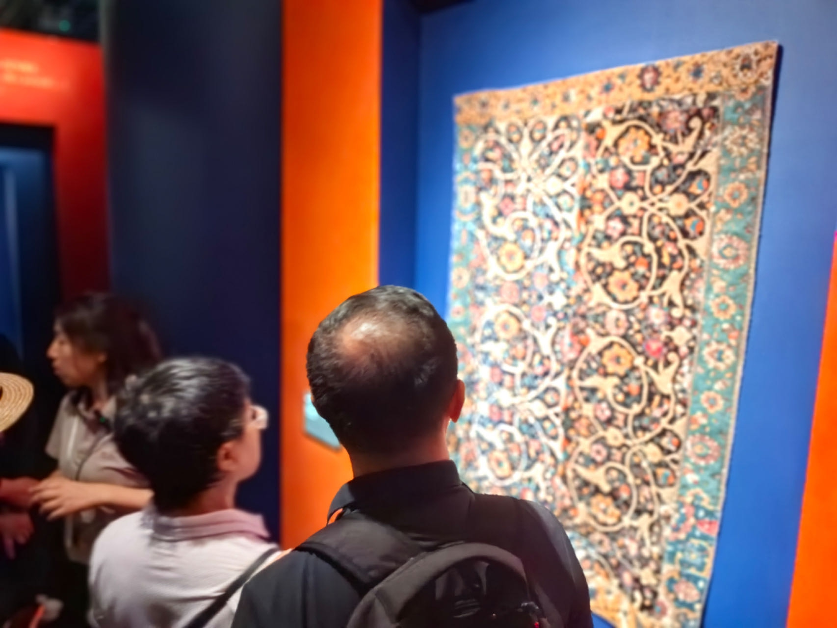 Visitors explore at the exhibition titled <em>A journey of knowledge: The Travels of Marco Polo and Its Legacy between East and West,</em> which was unveiled at the China Millennium Monument in Beijing on July 26, 2024.