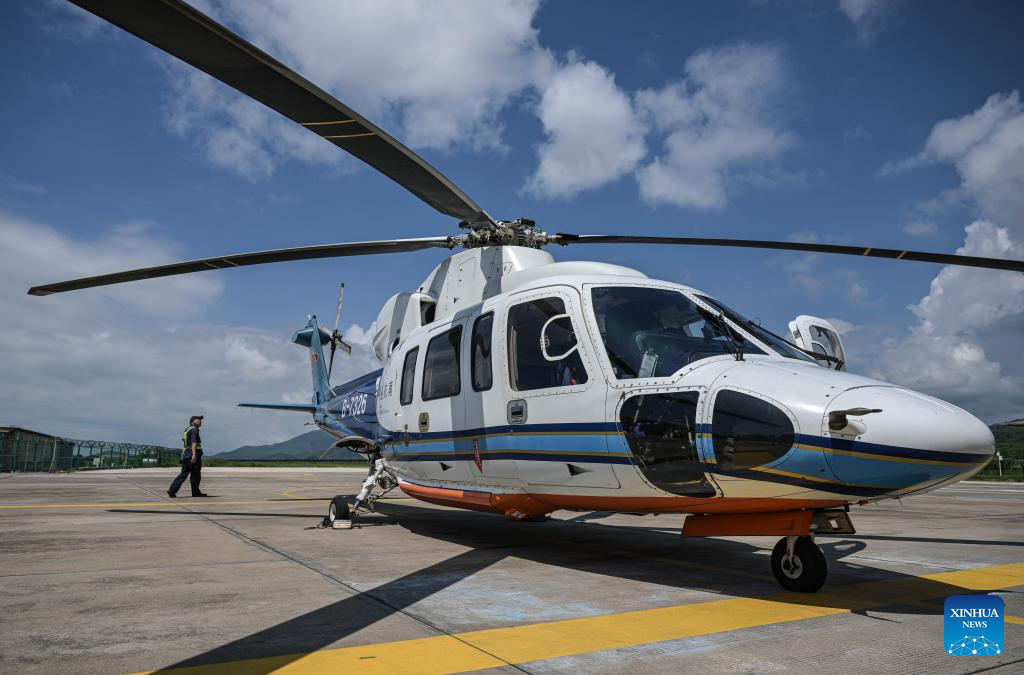 1st helicopter route from Sanya to Zhanjiang makes inaugural flight successfully