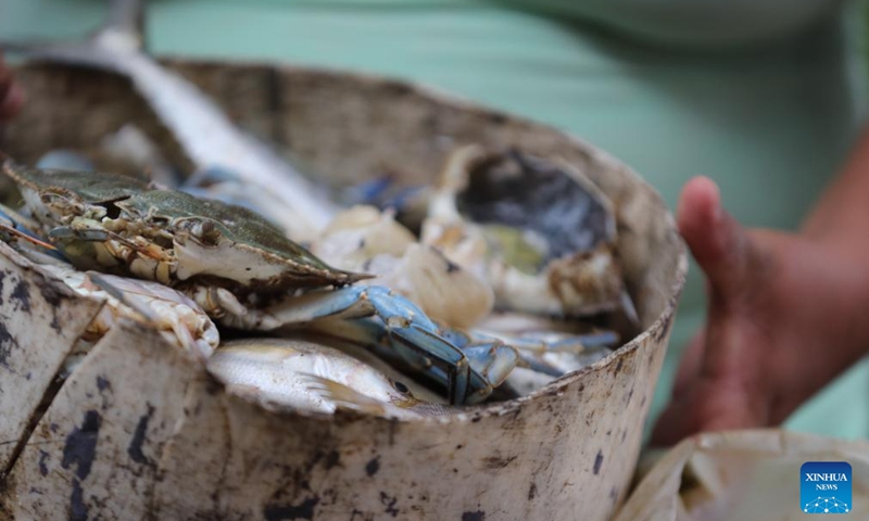 A resident prepares dinner at a house in Rama Cay in South Caribbean Coast Autonomous Region, Nicaragua, Sept. 25, 2024. Rama Cay, an island located 15 kilometers south of Bluefields, is inhabited by about 2,000 people that live mainly on fishing. Photo: Xinhua