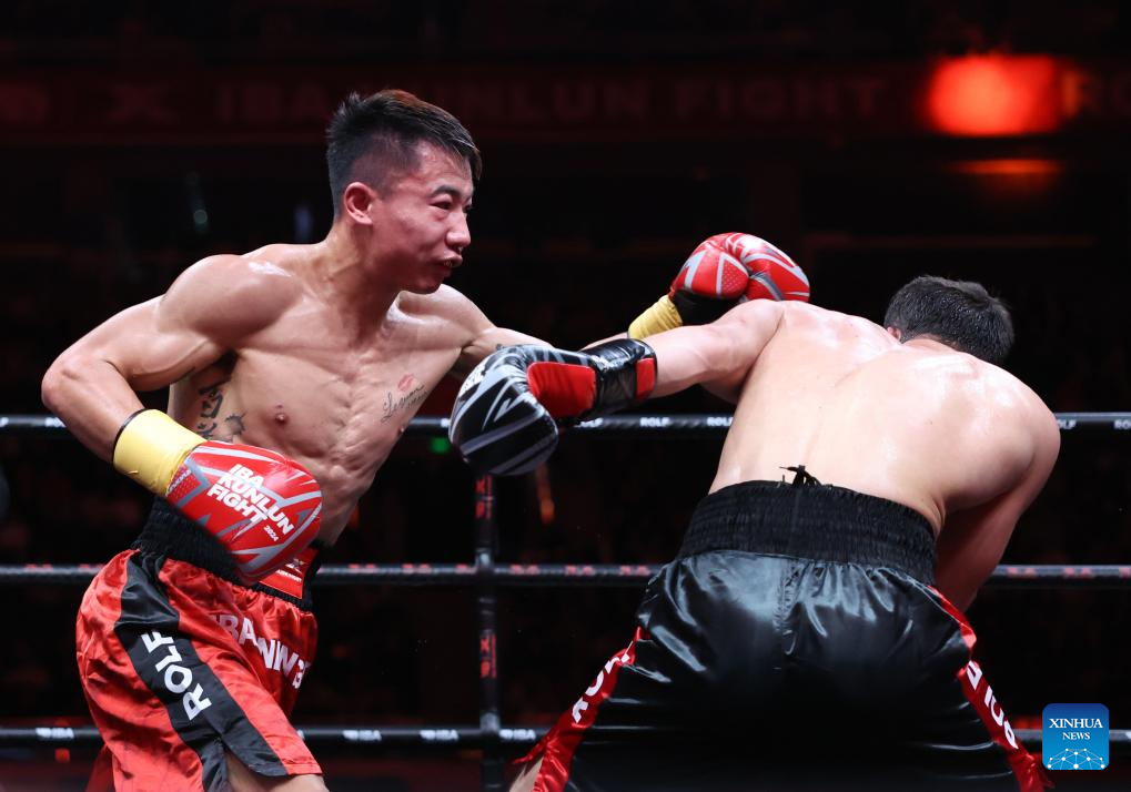 In pics: men's boxing 63.5kg division quarterfinal match at IBA Kunlun Fight