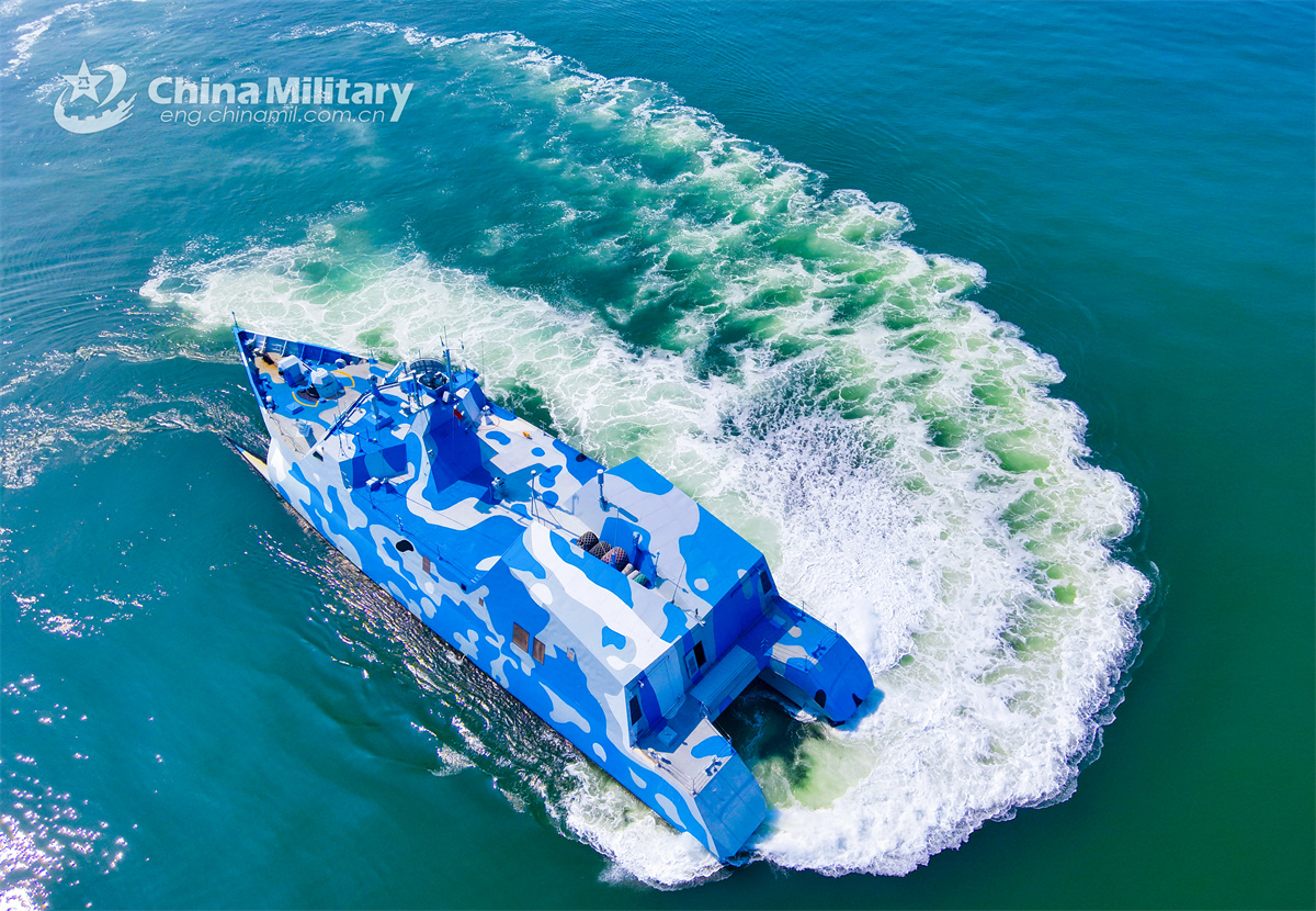 Fast attack missile boats in maritime training