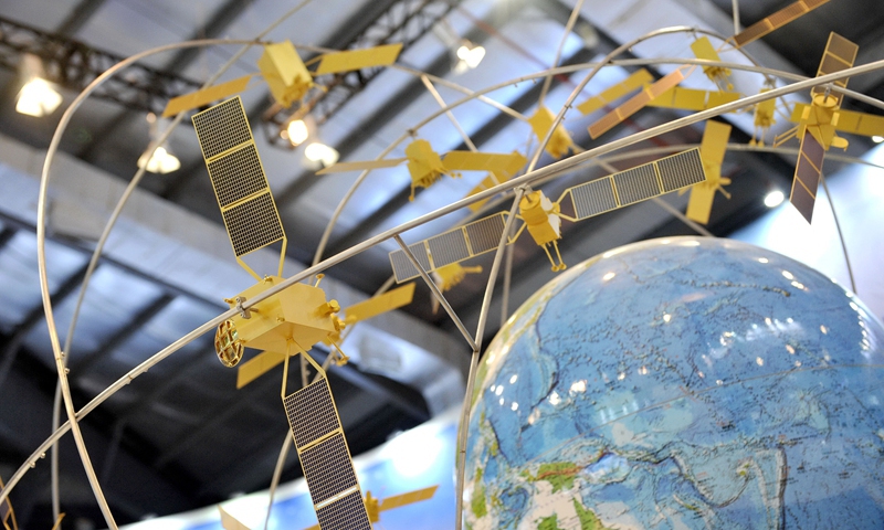 File photo of a model of the Beidou Satellite Navigation System.Photo:Xinhua