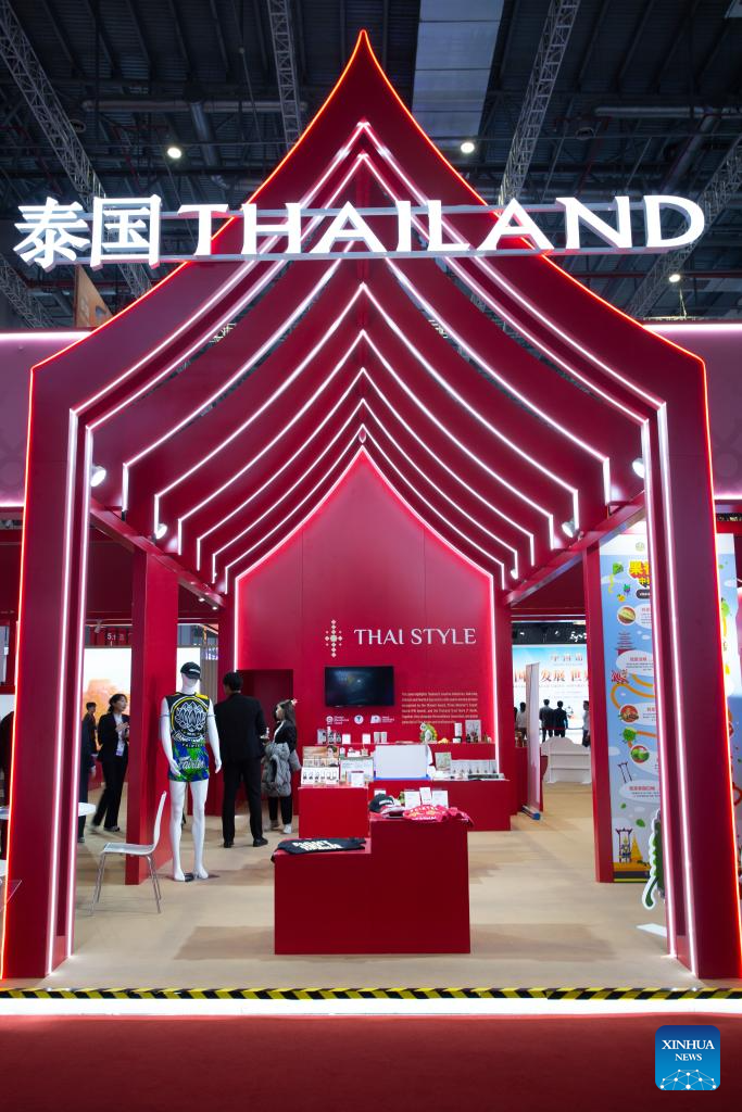 A glimpse of pavilions of guest countries of honor at 8th CIIE