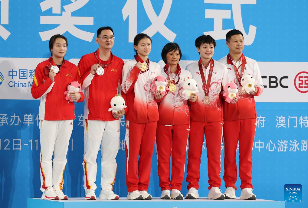 China's 15th National Games: women's 3m springboard final of diving