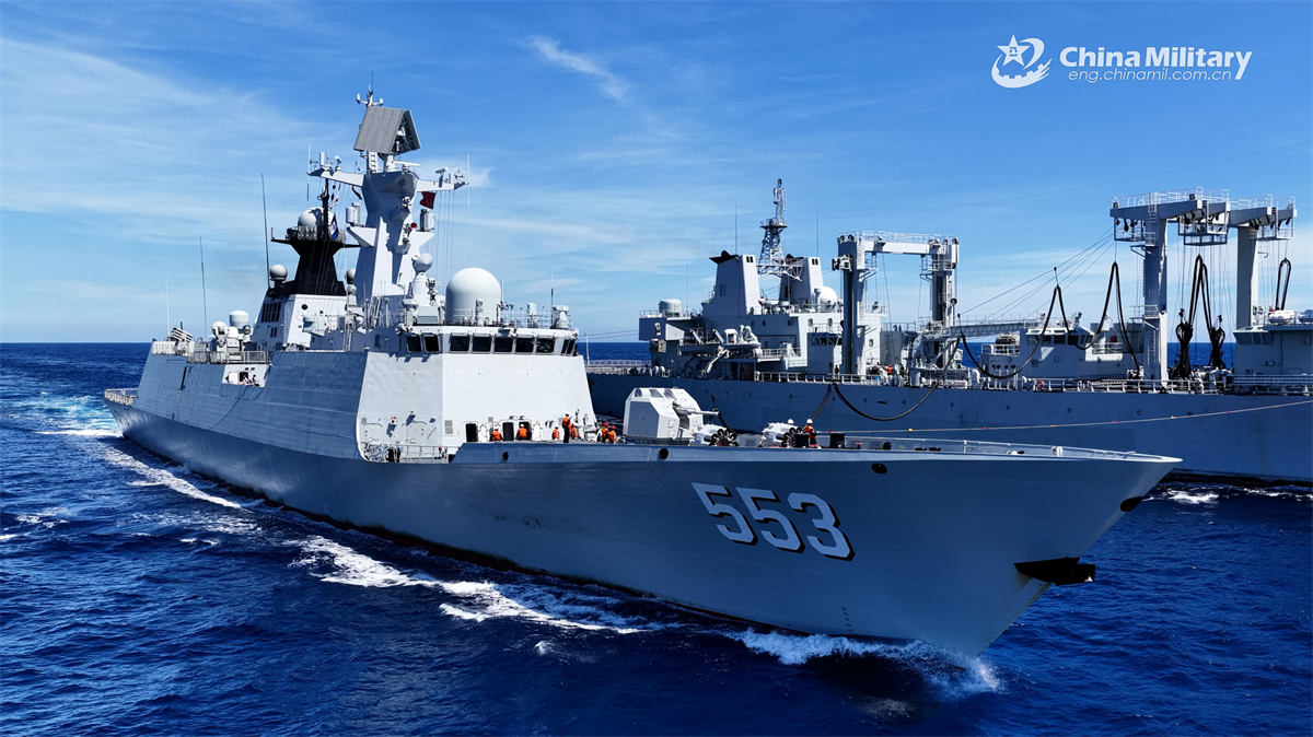 Naval vessels in comprehensive supply training
