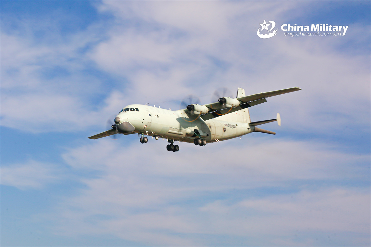 Anti-submarine patrol aircraft participate in flight training