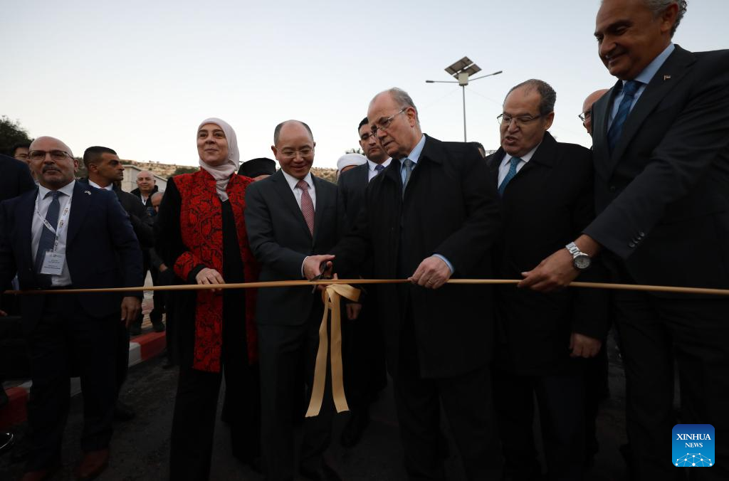 China-funded infrastructure projects completed in West Bank