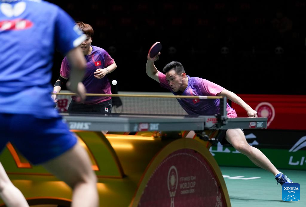 ITTF Mixed Team World Cup stage 2 group match: Japan vs. China's Hong Kong