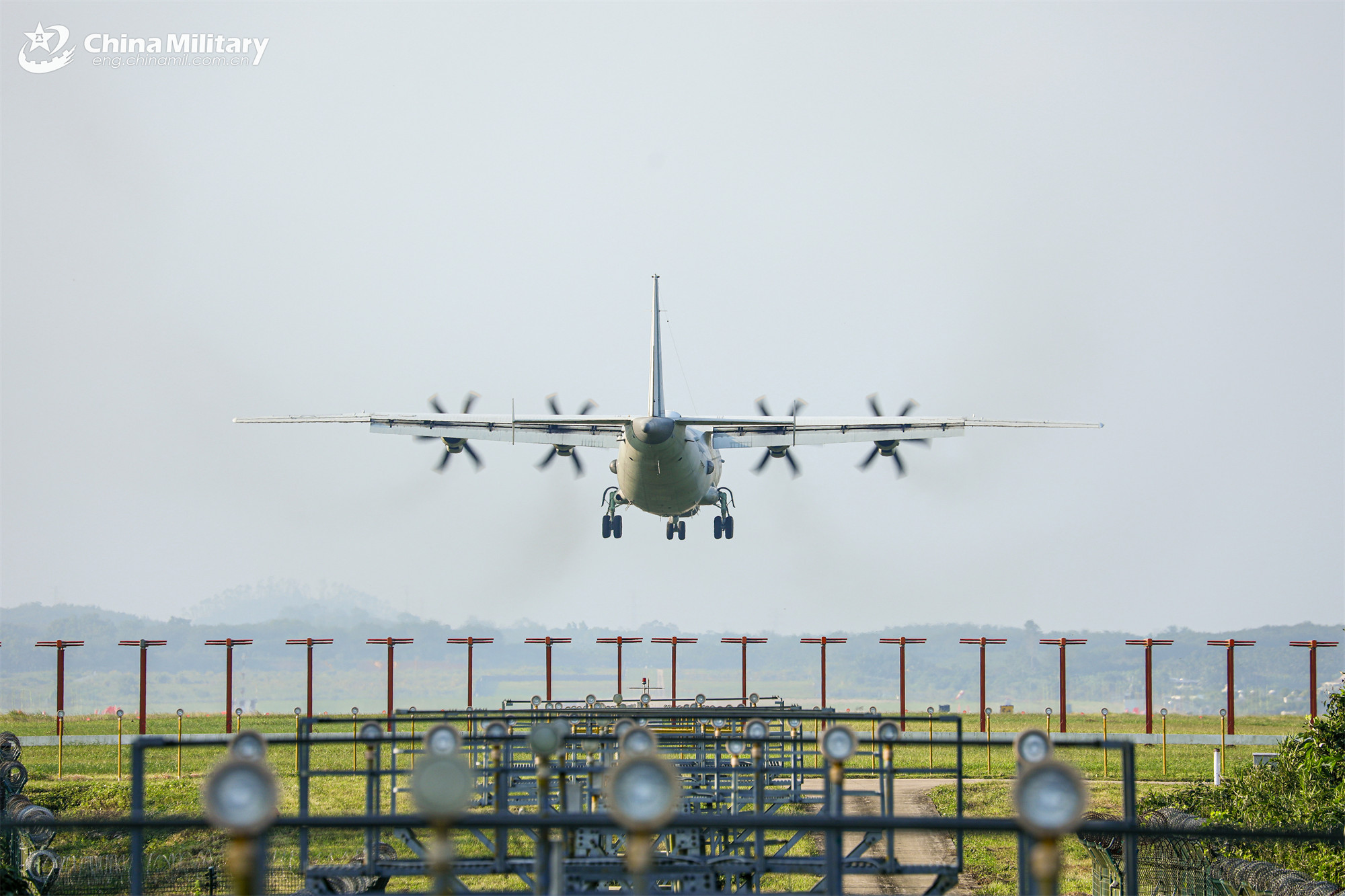 Y-8 anti-submarine patrol aircraft in maritime training