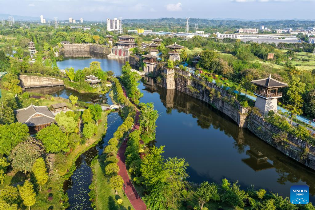 Scenery of Yudaihe park in China's Chongqing