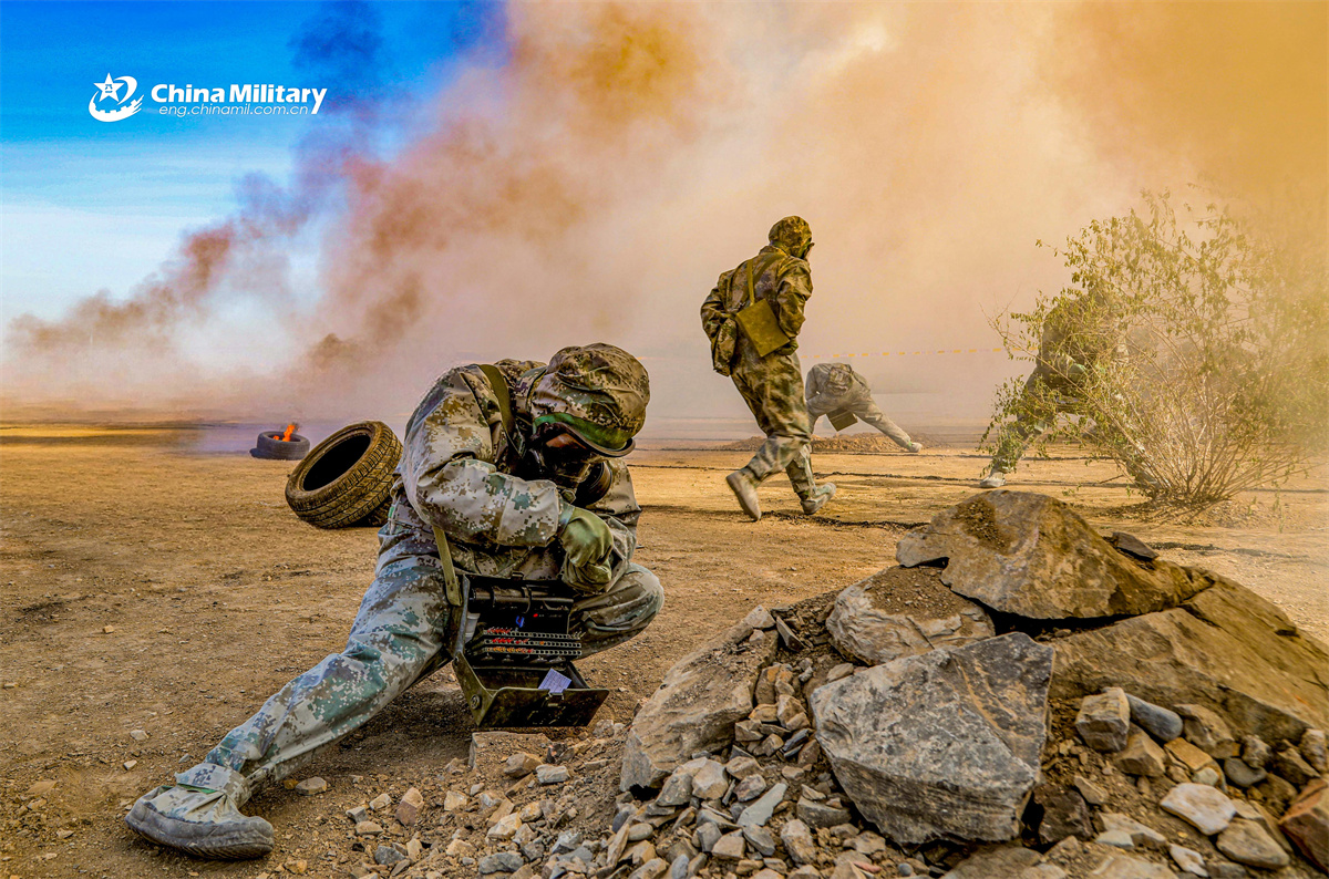 Chemical Defense Soldiers Conduct CBRN Decontamination Drill