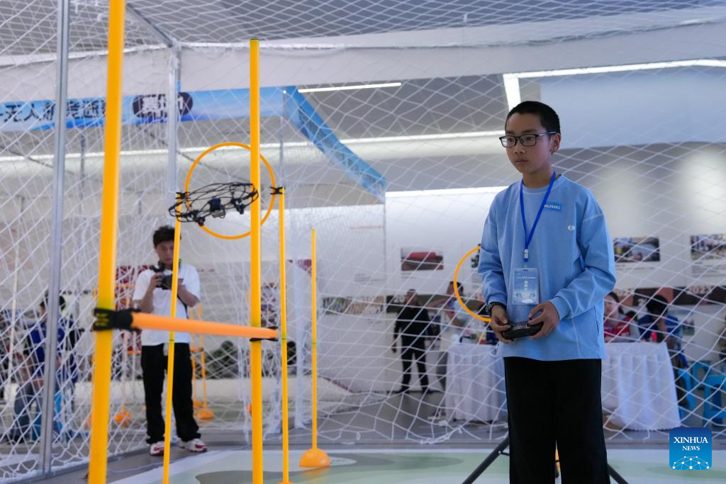 Drone sports meeting held in Chengdu, China's Sichuan