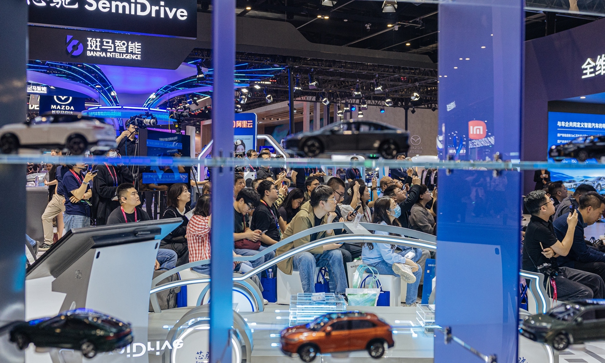 A corner of the 2026 Beijing Auto Show on April 24, 2026 Photo: Li Hao/GT