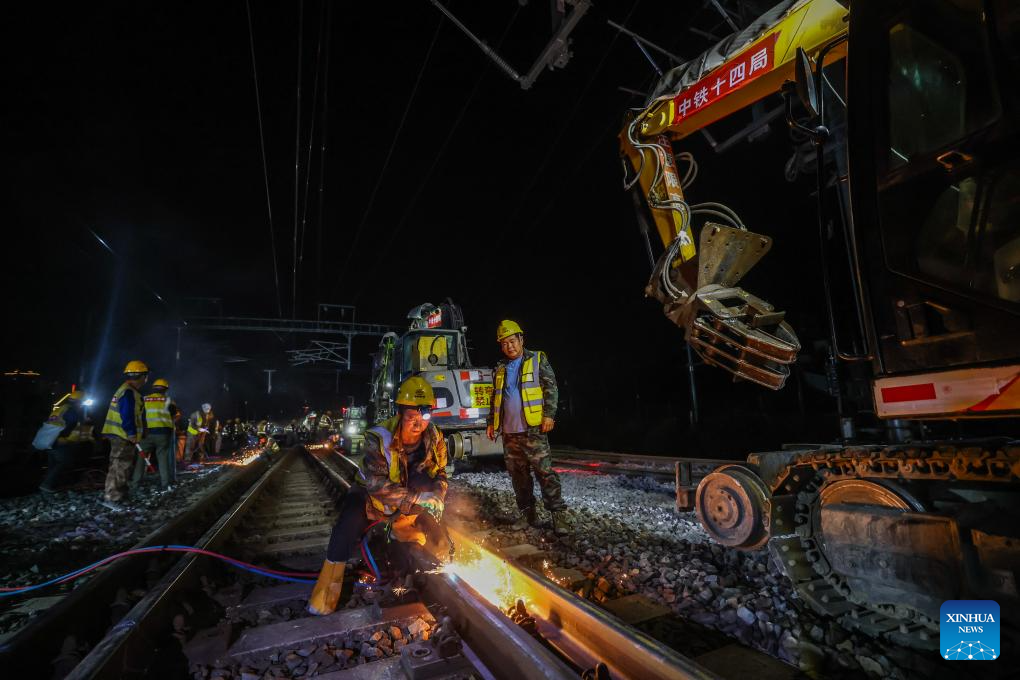 Reconstruction project of Wenling Railway Station yard starts in China's Zhejiang