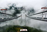 Construction on Asia’s biggest suspension bridge started
