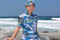 Charming female soldiers on Xisha Islands