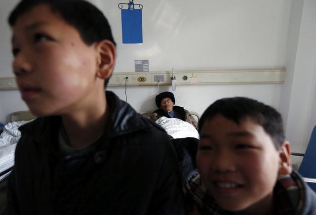 84-year-old father and 13-year-old son